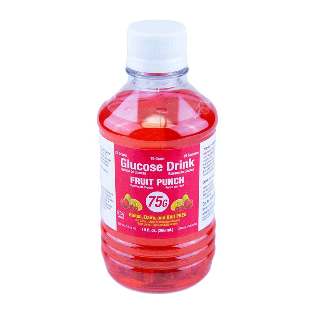 Azer Scientific Glucose Tolerance Drink Fruit Punch Flavor 75 gram 10oz Bottle 24 Case