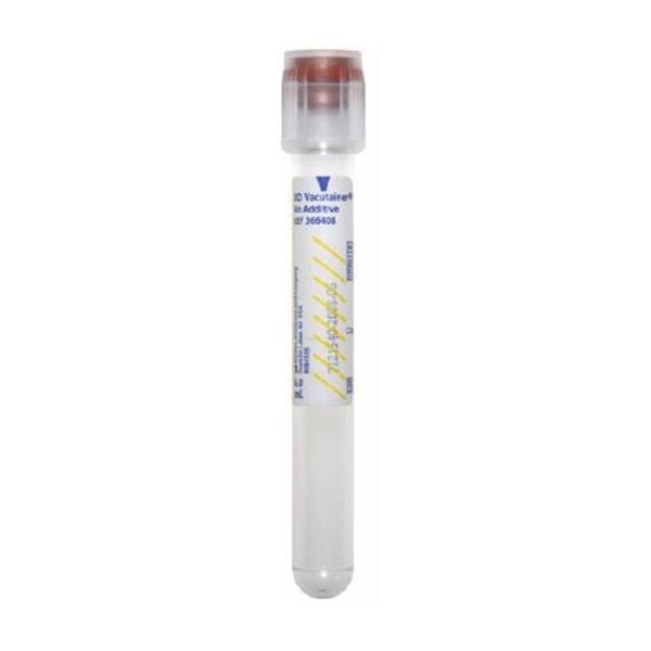 BD Vacutainer® No Additive (Z) Tubes, 6mL, Plastic, 13 x