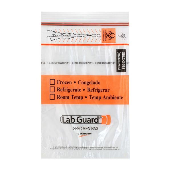 再再販！ Minigrip® Polyethylene Bags, Transport Specimen Guard® Lab タイムセール